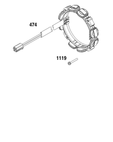 Alternator Group Diagram and Parts List for 305447-0341-G1 200000 - 399999 Briggs and Stratton Engine